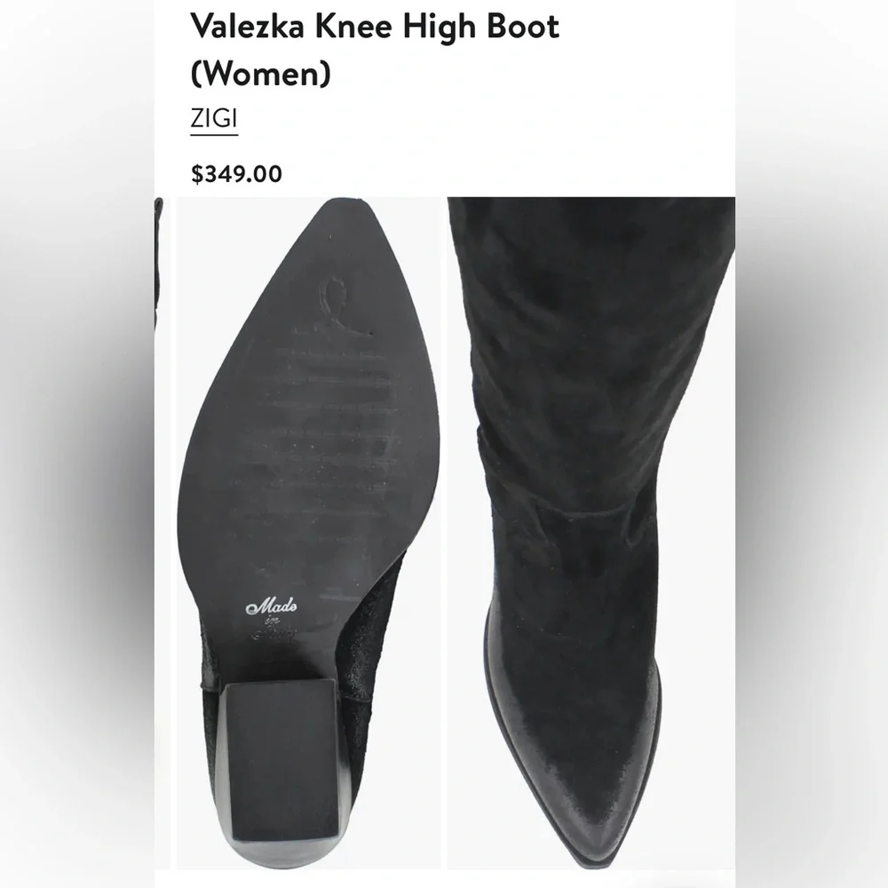Valezka Knee High Boot (Women) size 39 US 8 black
ZIGI
$349.00 gently used - Picture 3 of 15